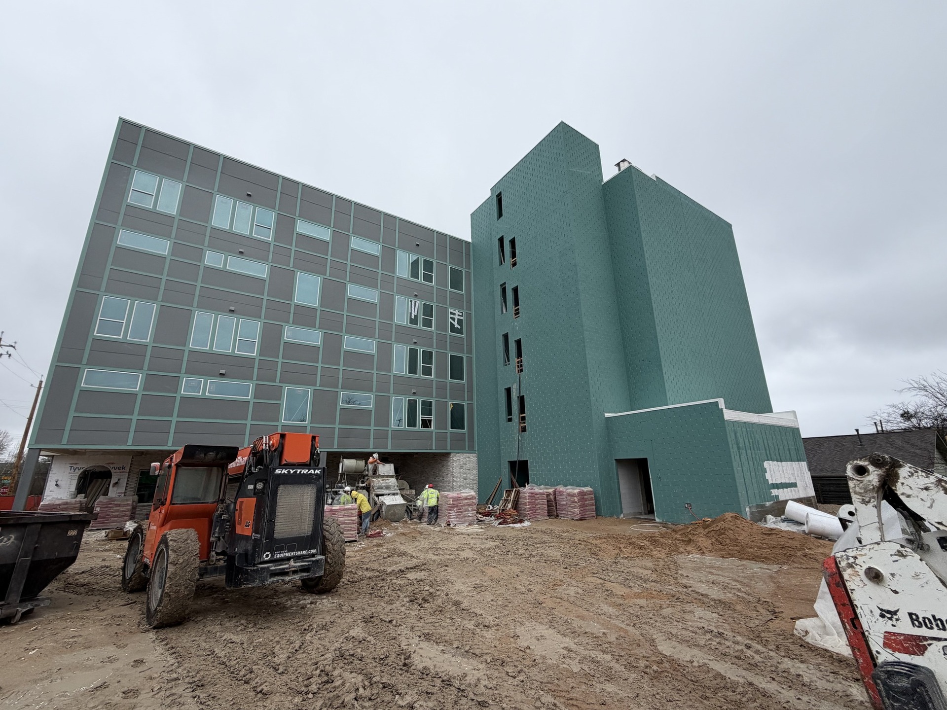 Austin multifamily exterior project under construction